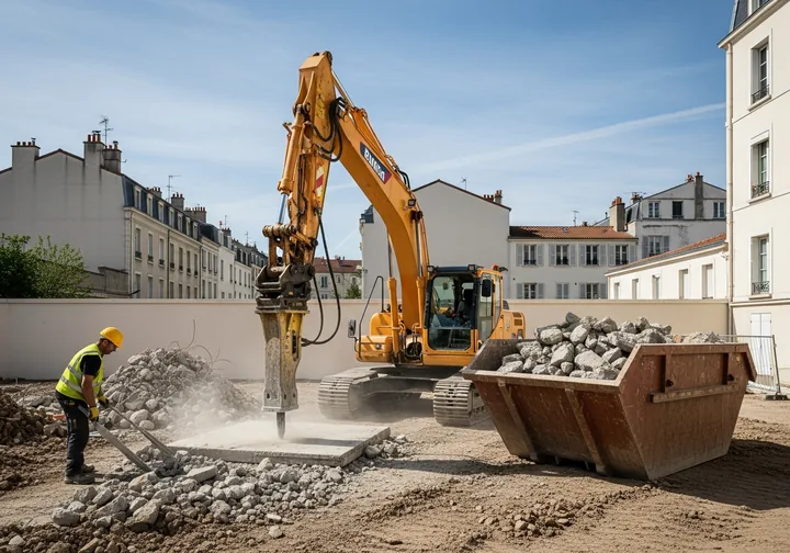 Démolition et évacuation de gravats à Lyon